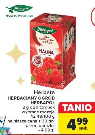 Carrefour Herbata malina Herbapol Herbaciany Ogród oferta