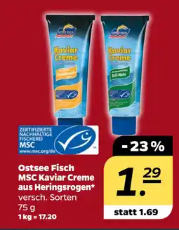 Netto Ostsee Fisch MSC Kaviar Creme aus Heringsrogen oferta