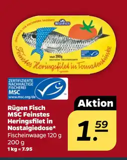 Netto Rügen Fisch MSC Feinstes Heringsfilet in Nostalgiedose oferta