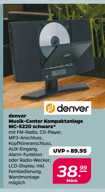 Netto denver Musik-Center Kompaktanlage MC-5220 schwarz oferta