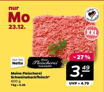 Netto Netto Meine Fleischerei Schweinehackfleisch oferta