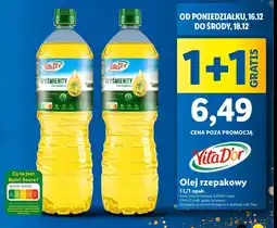 Lidl Olej rzepakowy Vita d'or oferta