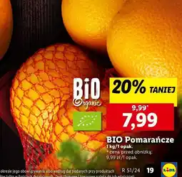 Lidl Pomarańcze bio Bio organic oferta