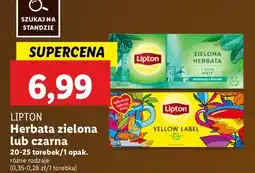 Lidl Herbata z nutą mięty Lipton oferta