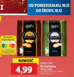 Lidl Bruschetta śmietana z cebulką Snack day oferta
