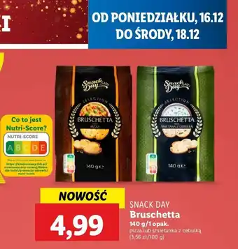 Lidl Bruschetta śmietana z cebulką Snack day oferta