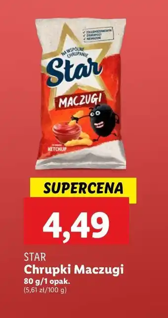 Lidl Chrupki maczugi ketchupowe Mr. snaki maczugi Star oferta