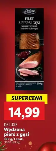 Lidl Filet z piersi gęsi wędzony Deluxe oferta