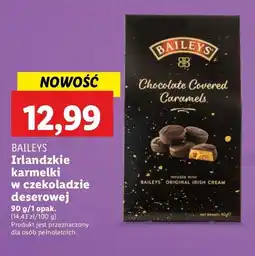Lidl Karmelki w czekoladzie deserowej Baileys oferta