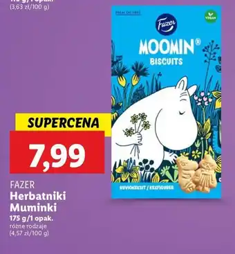 Lidl Ciasteczka muminki Fazer oferta