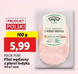 Lidl Filet wędzony z piersi indyka Pikok pure oferta
