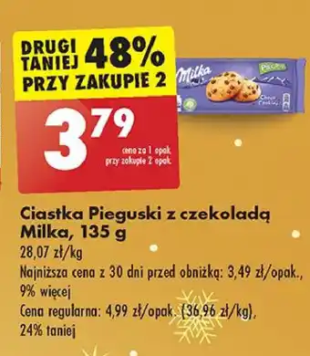 Biedronka Ciastka z kawałkami czekolady Pieguski oferta