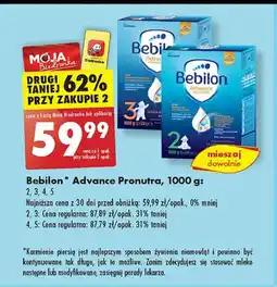 Biedronka Mleko 3 BEBILON ADVANCE PRONUTRA oferta