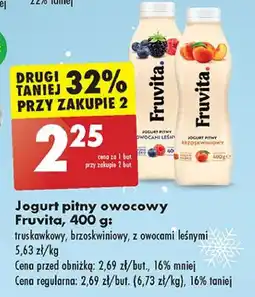 Biedronka Jogurt owoce leśne Fruvita oferta