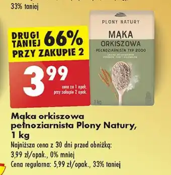 Biedronka Mąka orkiszowa pełnoziarnista tym 2000 Plony natury oferta