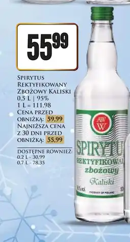 Spirytus rektyfikowany Kaliski