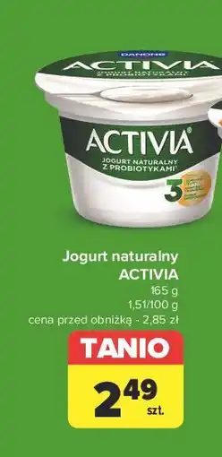 Carrefour Jogurt naturalny Danone Activia oferta