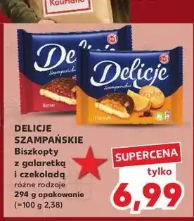 Kaufland Ciastka z galaretką wiśniową Delicje Szampańskie oferta