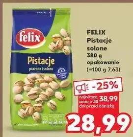 Kaufland Pistacje solone Felix oferta