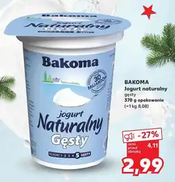 Kaufland Jogurt naturalny gęsty Bakoma Naturalny oferta