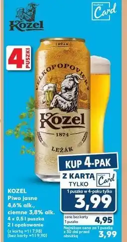 Kaufland Piwo Kozel Cerny oferta