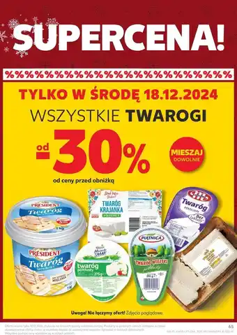 Kaufland Twaróg półtłusty bez laktozy Mlekovita oferta