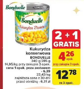 Carrefour Market Kukurydza złocista Bonduelle oferta