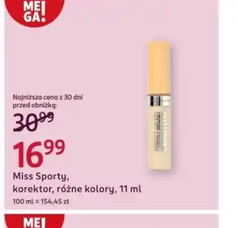 Rossmann Miss Sporty, korektor oferta