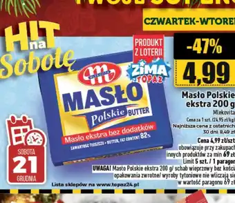 Topaz Masło Mlekovita oferta