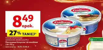 Auchan Mascarpone klasyczne lub waniliowe oferta