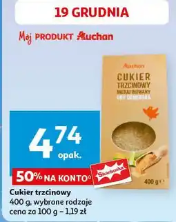 Auchan Cukier trzcinowy demerara nierafinowany Auchan oferta