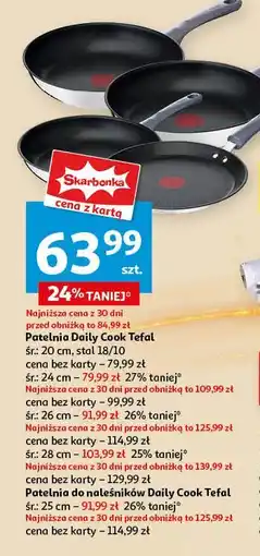 Auchan Patelnia do naleśników daily cook 25 cm Tefal oferta