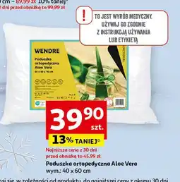 Auchan Poduszka aloe vera 40 x 60 cm Wendre oferta