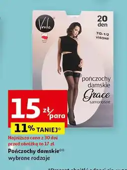 Auchan Pończochy damskie 20 den Vento oferta