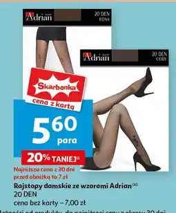 Auchan Rajstopy damskie 20 den Adrian oferta