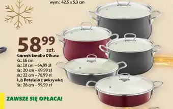 Auchan Garnek z pokrywką Olkusz oferta