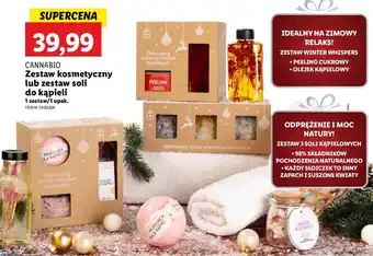 Lidl Zestaw w pudełku cannabio kula do kąpieli + olejek sól mineralna oferta