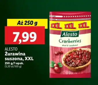 Lidl Żurawina suszona Alesto oferta