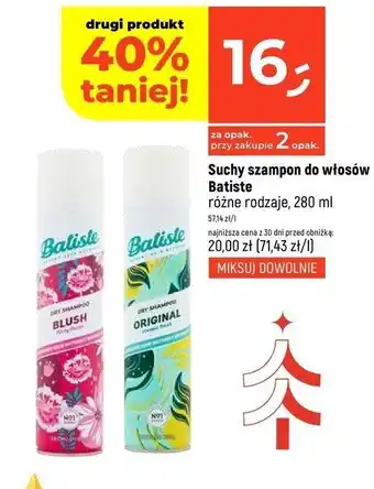 Dealz Suchy szampon blush Batiste Dry Shampoo oferta