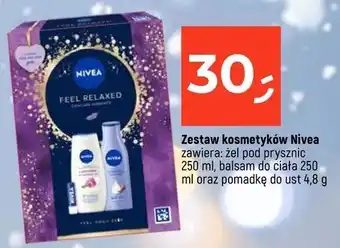 Dealz Zestaw w pudełku feel relaxed: żel pod prysznic 250 ml + balsam do ciała pomadka ust 4.8 g Nivea oferta