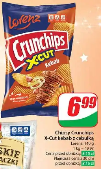 Dino Chipsy kebab na kiju Crunchips x-cut Crunchips lorenz oferta