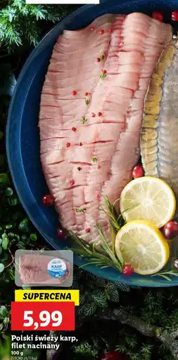 Lidl Polski świeży karp, filet nacinany oferta