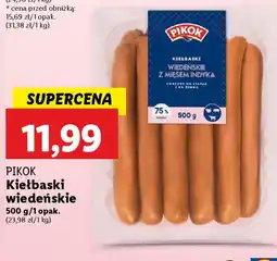 Lidl Pikok Kiełbaski wiedeńskie oferta