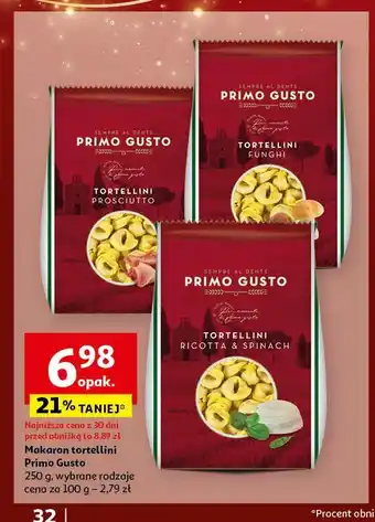 Auchan Tortellini z mięsem Primo gusto oferta