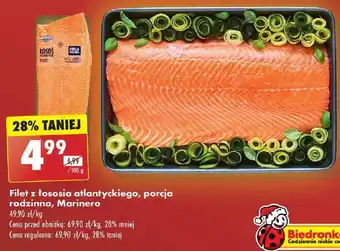 Biedronka Filet z łososia atlantyckiego Marinero oferta