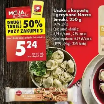 Biedronka Uszka z kapustą i grzybami Nasze Smaki oferta