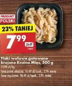 Biedronka Flaki wołowe gotowane krojone Kraina Mięs oferta