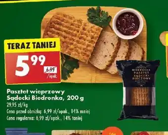 Biedronka Pasztet wieprzowy Sądacki Biedronka oferta