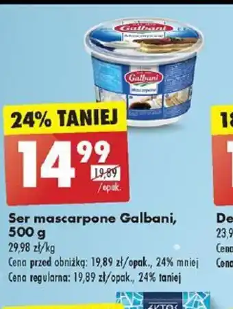 Biedronka Ser mascarpone Galbani oferta