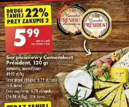 Biedronka Ser pleśniowy Camembert President oferta